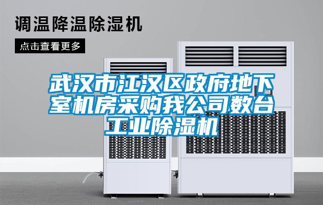 武汉市江汉区政府地下室机房采购我公司数台长征娱乐除湿机
