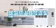 吸附式长征娱乐除湿机适用范围及注意事项