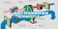一种用于除湿机的除湿转轮的制作方法