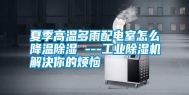 夏季高温多雨配电室怎么降温除湿 ---长征娱乐除湿机解决你的烦恼