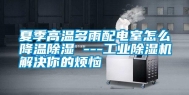 夏季高温多雨配电室怎么降温除湿 ---长征娱乐除湿机解决你的烦恼