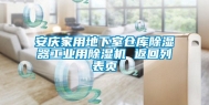 安庆家用地下室仓库除湿器长征娱乐用除湿机 返回列表页